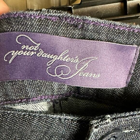 NYDJ DARK WASH JEANS BOOT CUT MID RISE WOMENS SIZE 8 - Picture 5 of 8